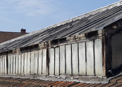 Nouveau siège SPGE Verviers- verrière classée en acier à restaurer