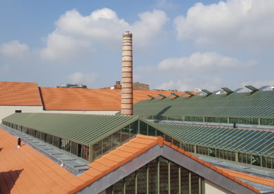 Nouveau siège SPGE Verviers- restauration structure existante et nouvelle verrière et vitrages