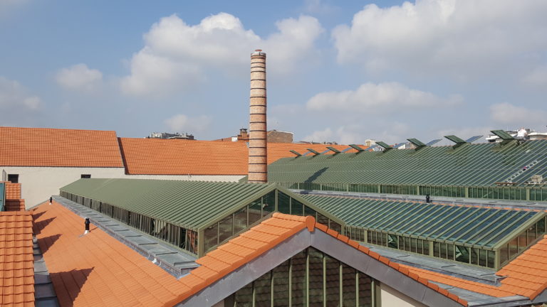 Nouveau siège SPGE Verviers- restauration structure existante et nouvelle verrière et vitrages